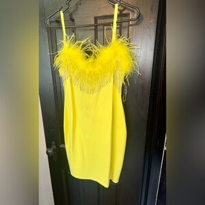 Fashion Nova Yellow Mini Dress
